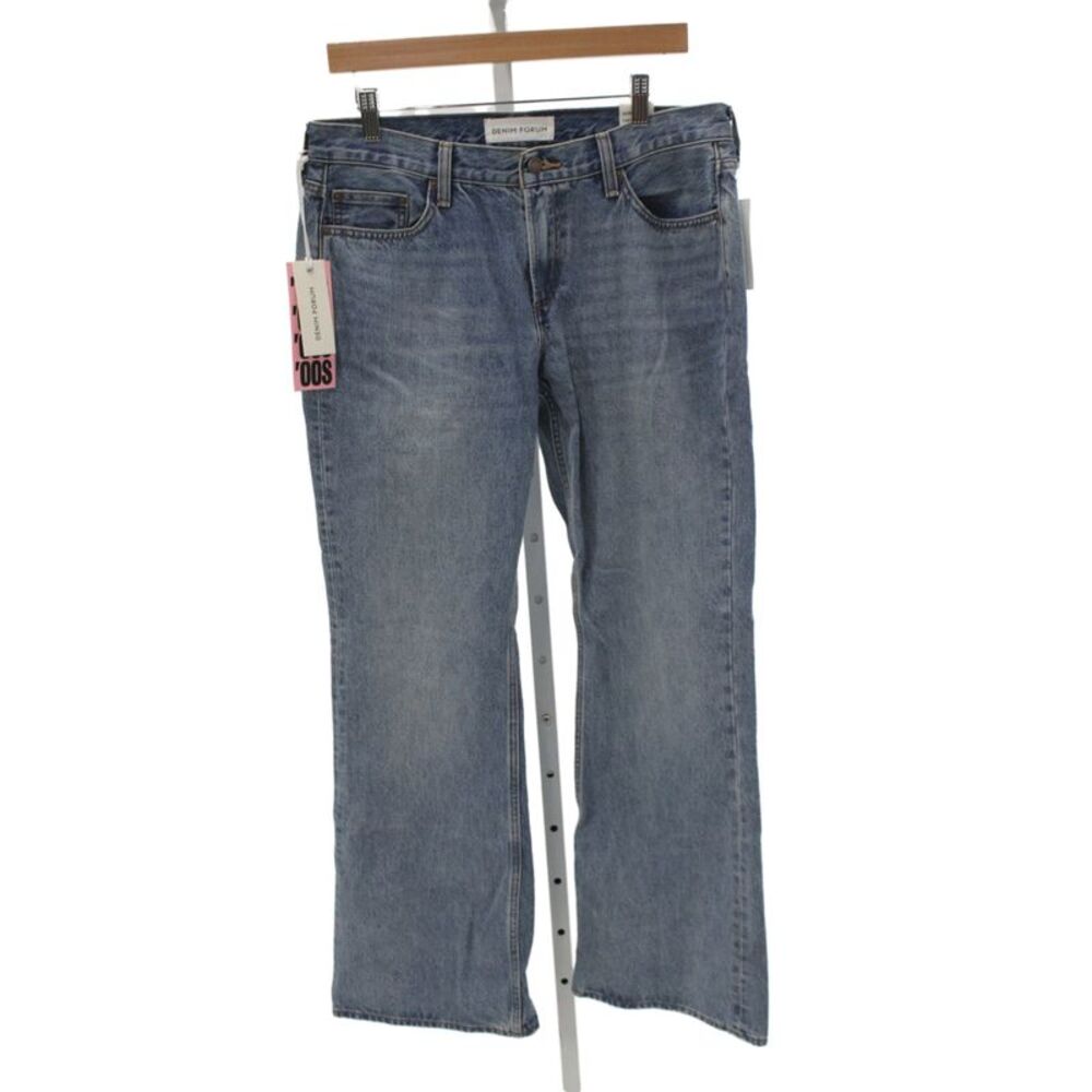 Denim Forum Womens Flared Mid Rise Blue Jeans Size 30